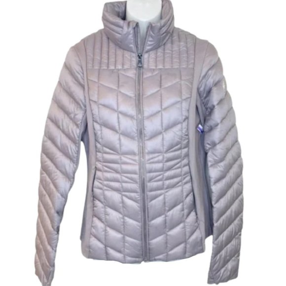 Bernardo Jackets & Blazers - Bernardo EcoPlume Insulated Quilted Long Sleeve Lightweight Puffer Jacket M